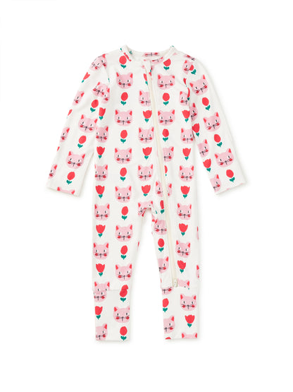 Pretty Kitty Footed Romper