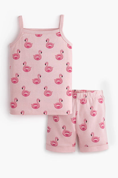 Flamingo Floaties 2Pc Pajama Set