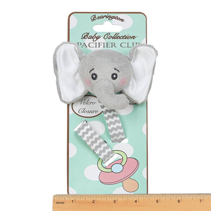 Lil' Spout Gray Elephant Pacifier Clip