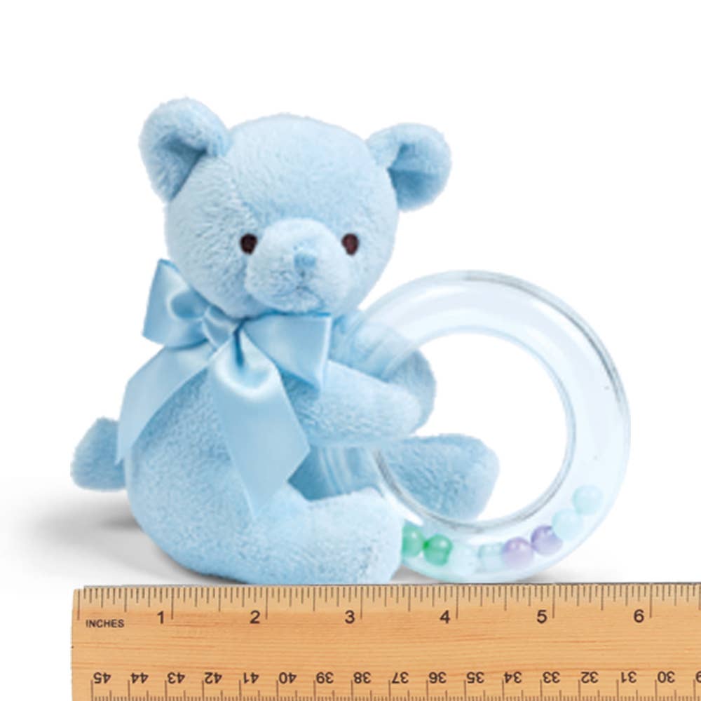 Polky Blue Teddy Shaker Rattle