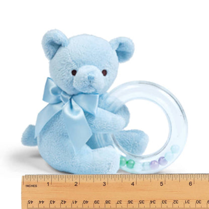 Polky Blue Teddy Shaker Rattle