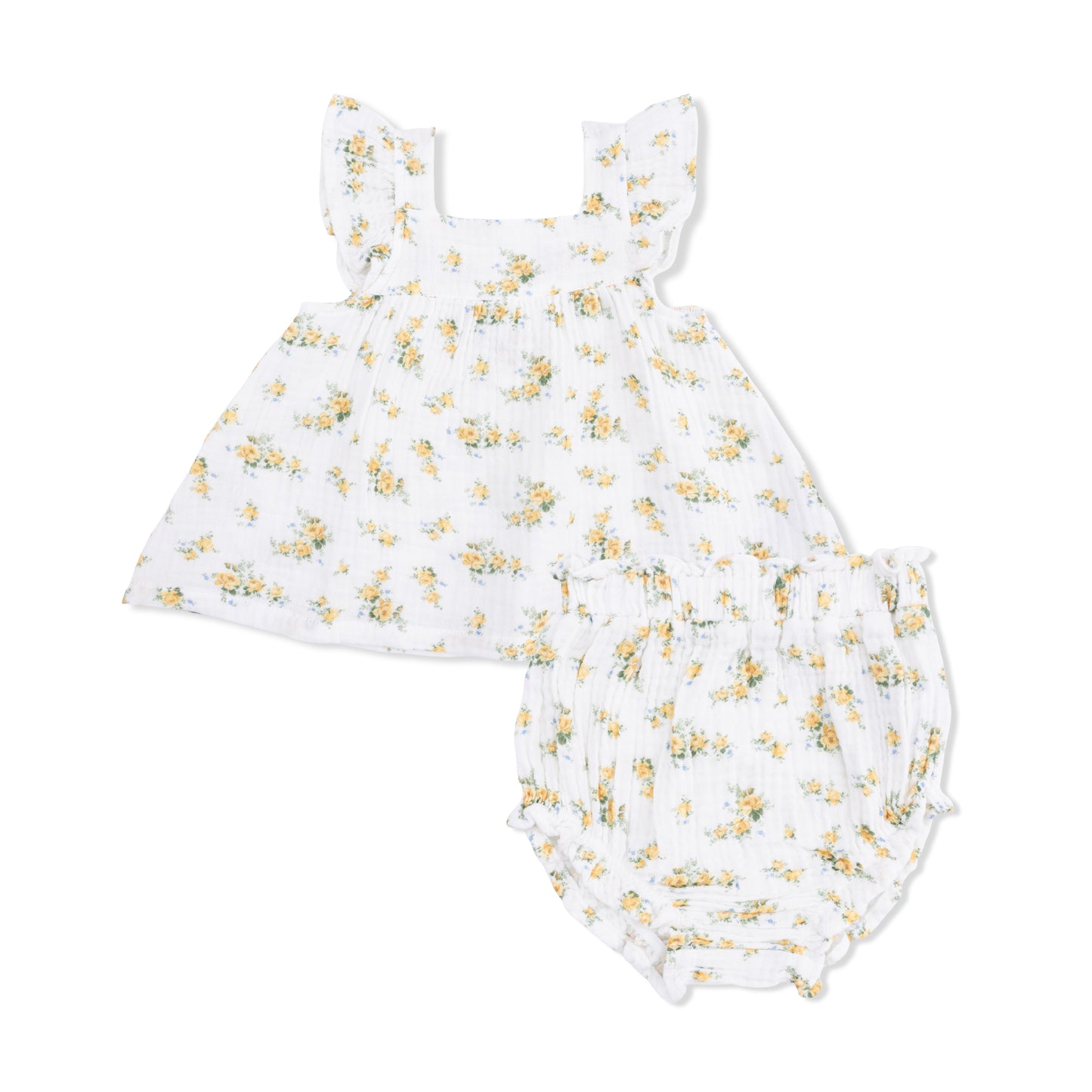 Sunshine Roses Pinafore Dress w/Bloomers