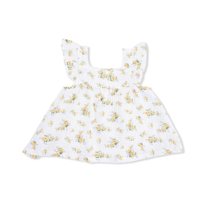 Sunshine Roses Pinafore Dress w/Bloomers