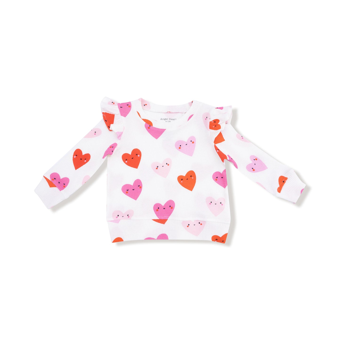 Happy Hearts Ruffle Sleeve Top