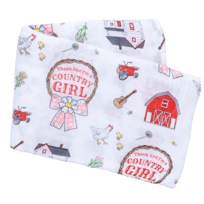 Country Girl Muslin Swaddle