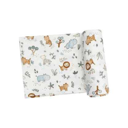 Delicate Safari Swaddle Blanket