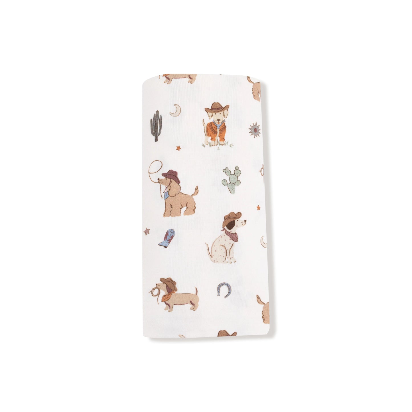 Cowboy Dogs Swaddle Blanket