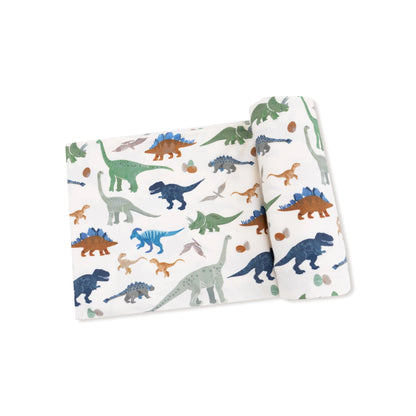 Washy DInos Swaddle Blanket
