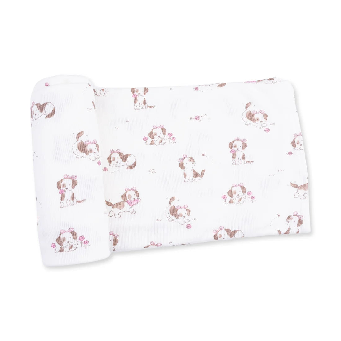 Explorer Puppy Pink Swaddle Blanket