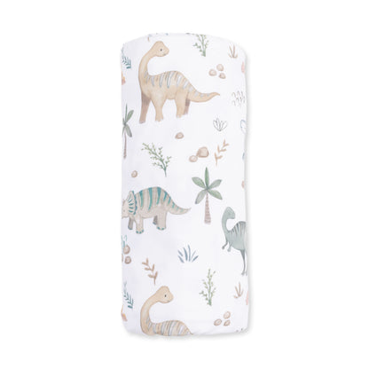 Sweet Baby Dino Swaddle Blanket