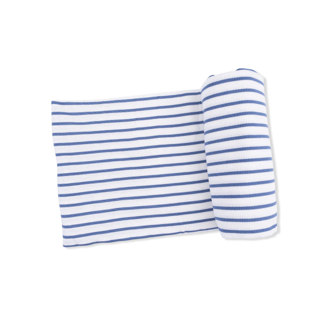 Navy Stripe Ribbed Swaddle