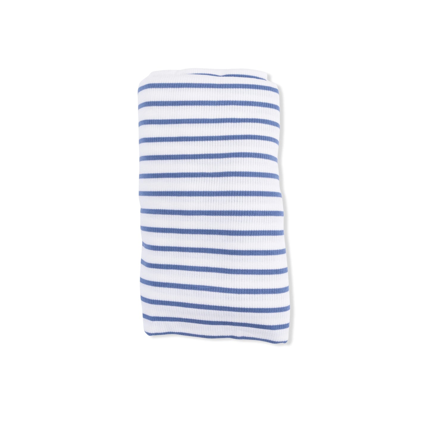 Navy Stripe Ribbed Swaddle