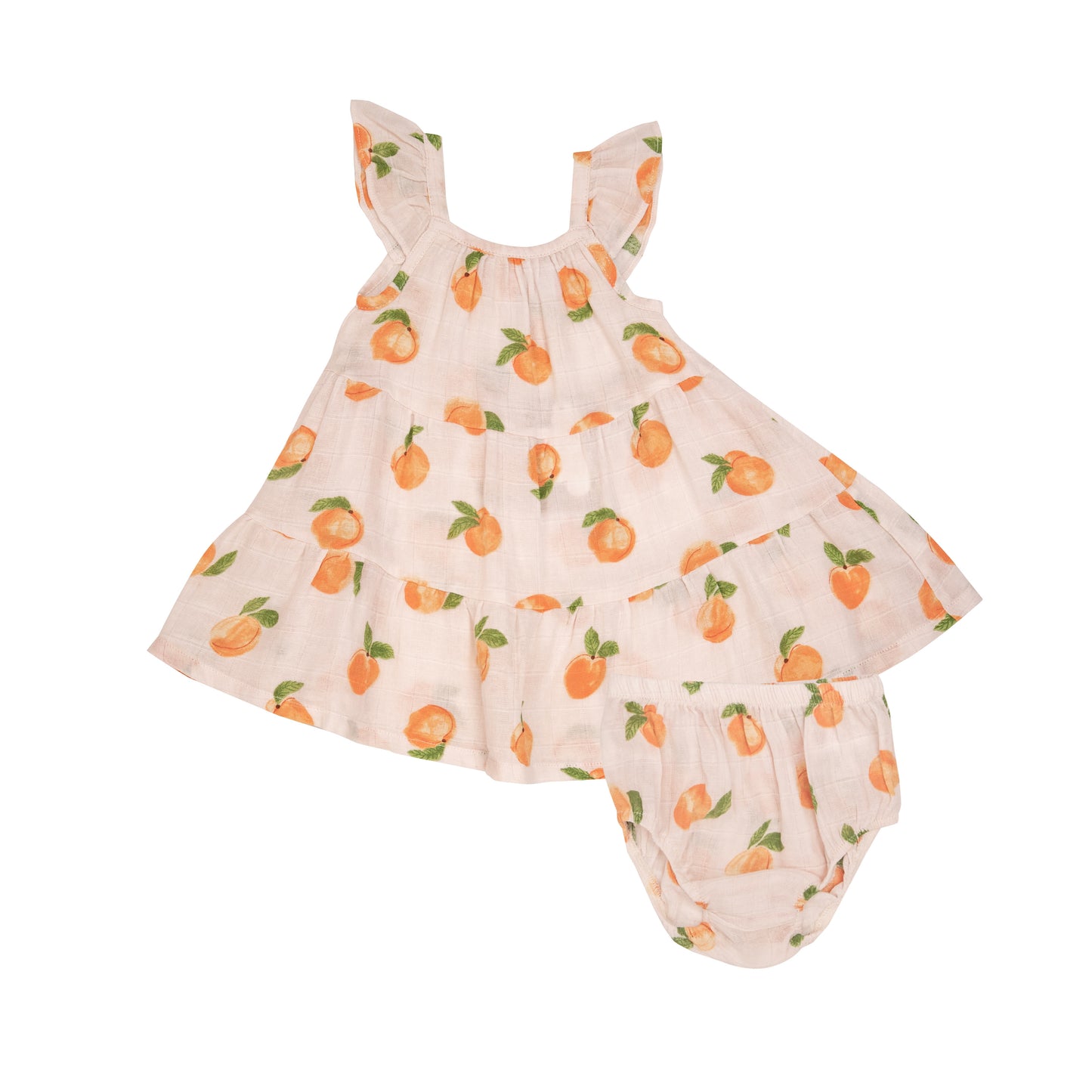 Peaches Twirly Sundress & Diaper Cover