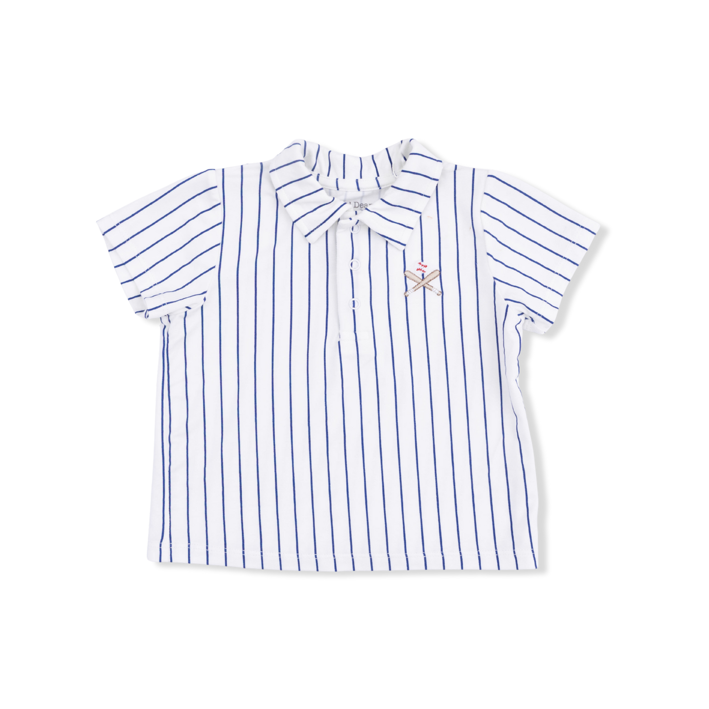 Baseball Stripe Polo Set