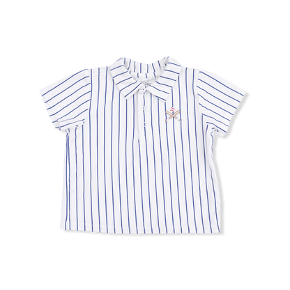 Baseball Stripe Polo Set