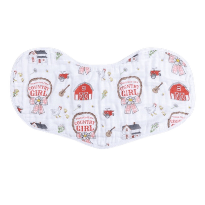 Country Girl Burp Cloth and Bib