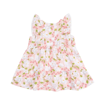 Picot Trim Magnolia Dress