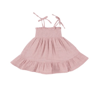 Dusty Pink Muslin Sun Dress