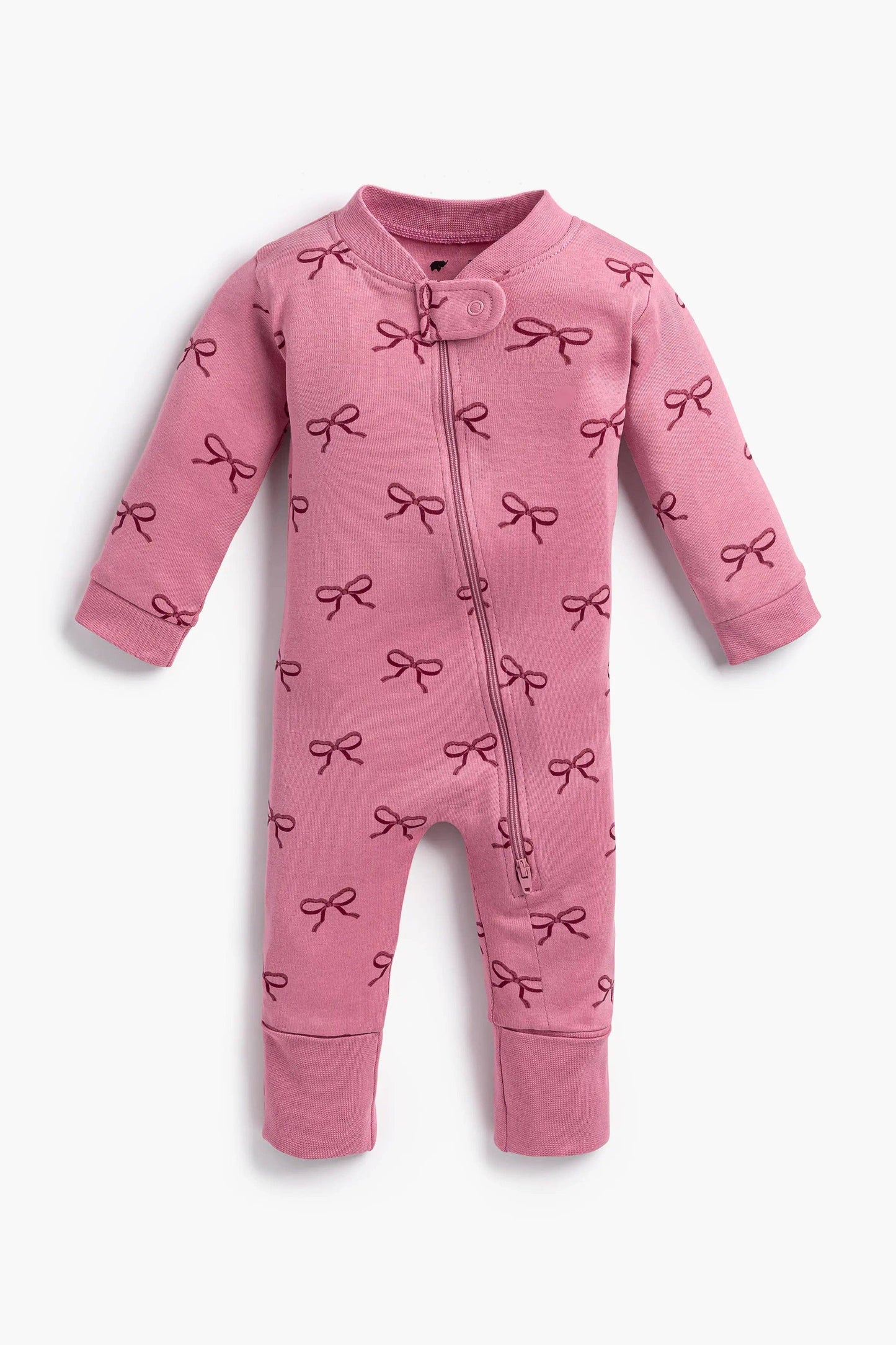 Baby Pajamas Pink Ribbons Onesie