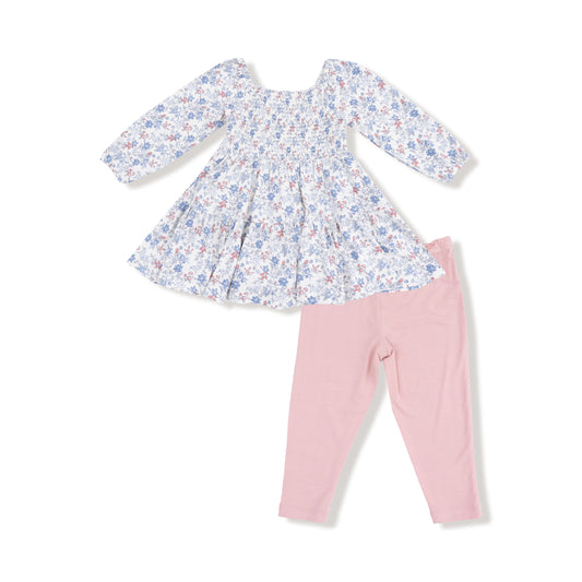 Country Girl Floral Dress & Bamboo Legging