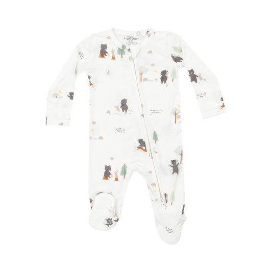 Bear And Bunny Adventures 2 Way Zipper Footie