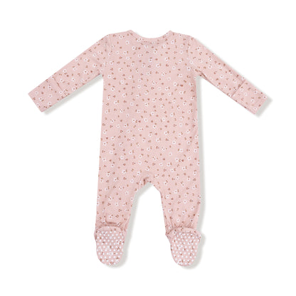 Carrie Floral Pink 2 Way Footie