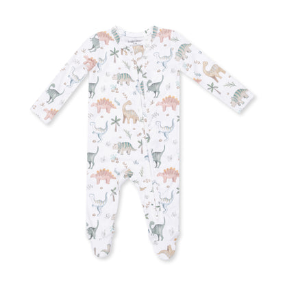 Sweet Baby Dino 2 Way Zipper Footie
