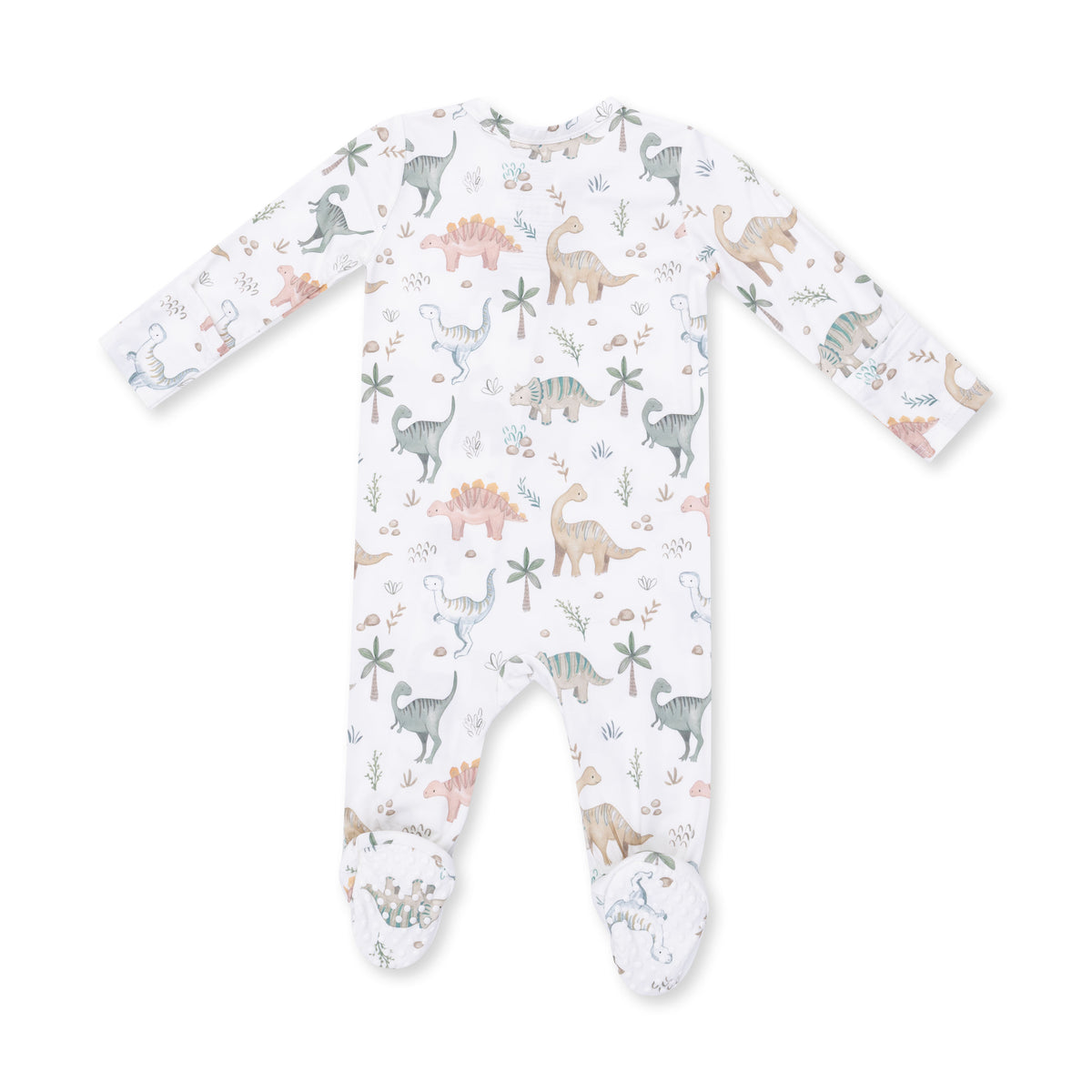 Sweet Baby Dino 2 Way Zipper Footie