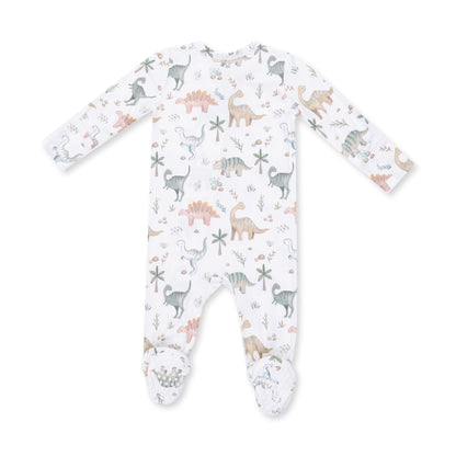 Sweet Baby Dino 2 Way Zipper Footie