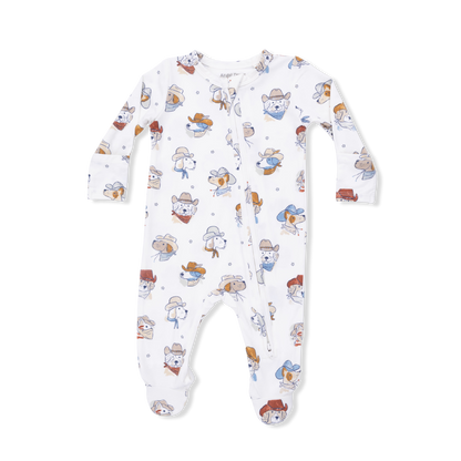 Cowdogs 2 Way Zipper Footie