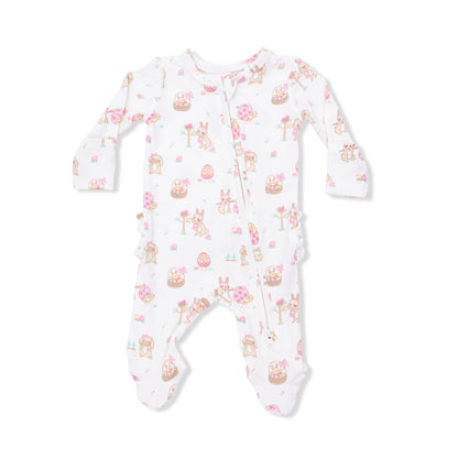 Easter Egg Hunt Pink 2 Way Footie