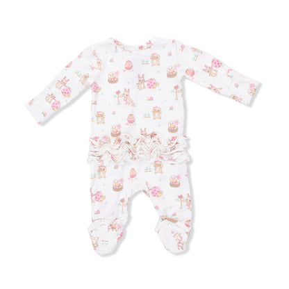 Easter Egg Hunt Pink 2 Way Footie
