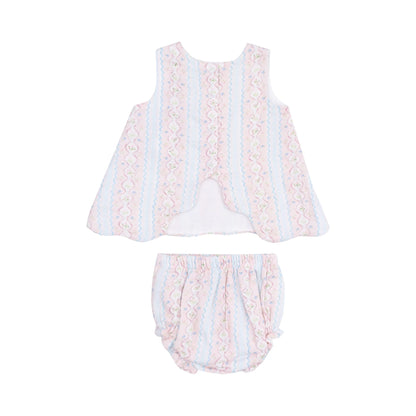 Floral Scallop Top and Bloomer