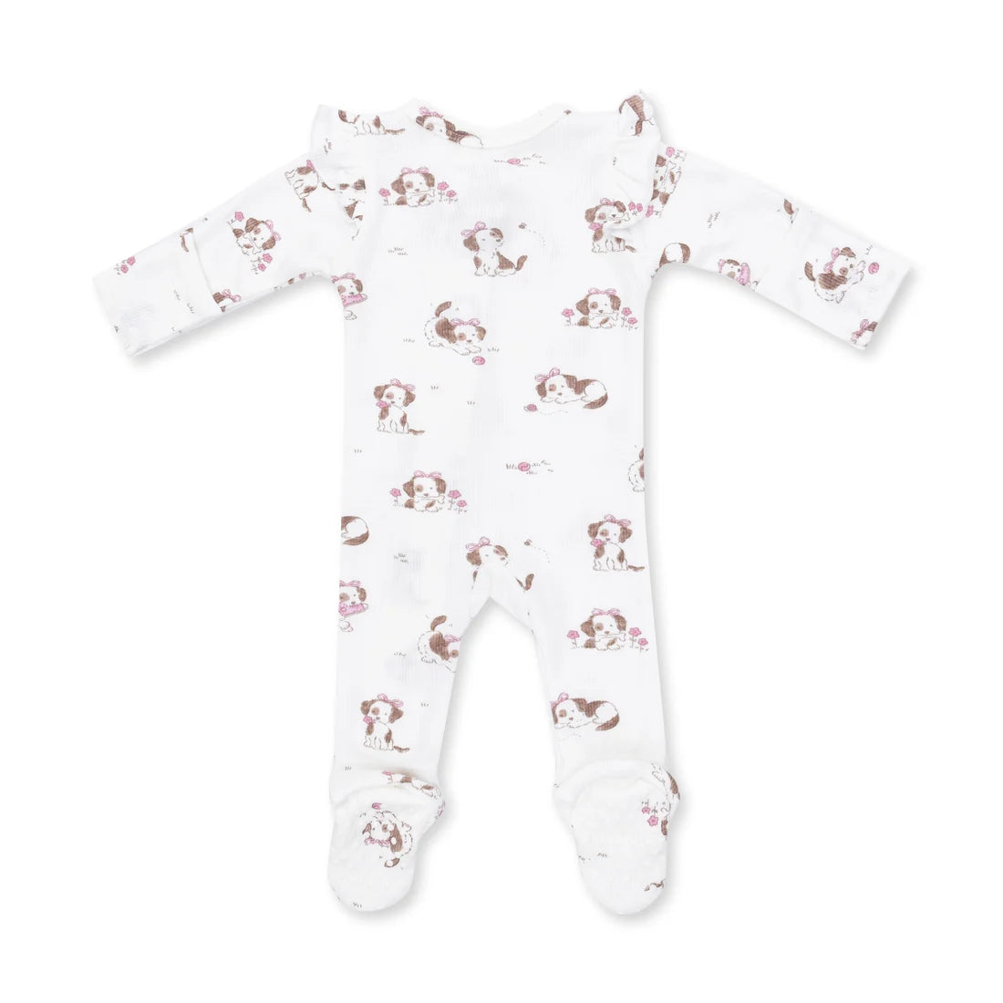 Explorer Puppy Pink 2 Way Zipper Footie