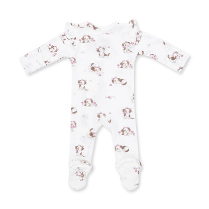 Explorer Puppy Pink 2 Way Zipper Footie