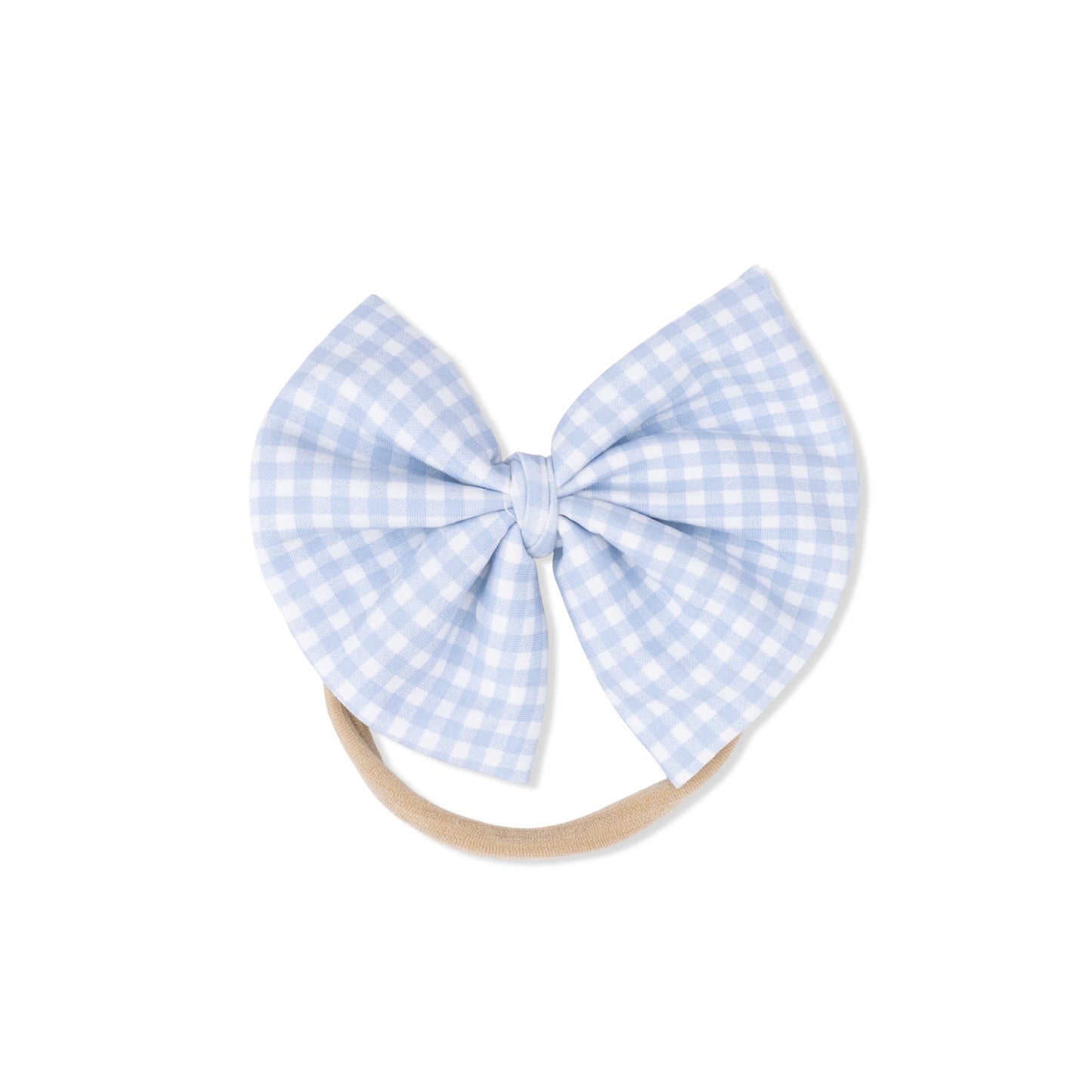 Gingham Bow On Headband