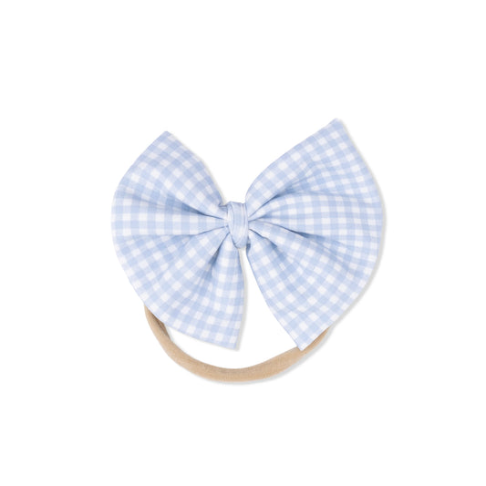 Gingham Bow On Headband