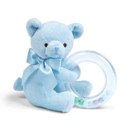 Polky Blue Teddy Shaker Rattle