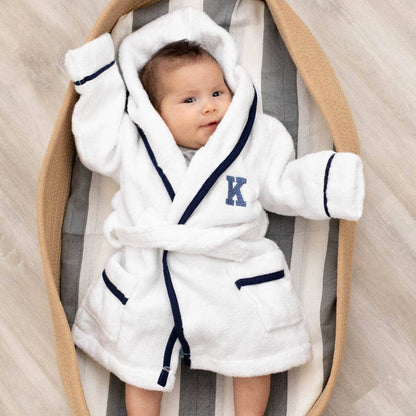 Navy Terry Bathrobe