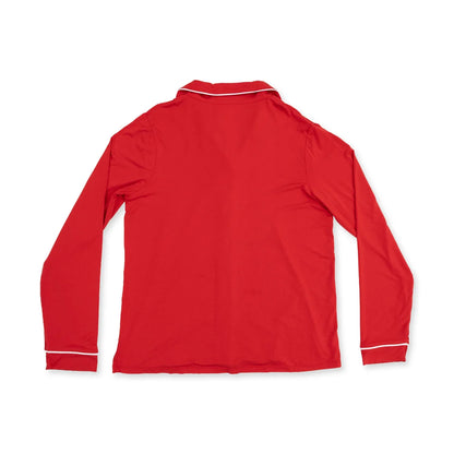 Ribbon Red Loungewear Set w/Pockets