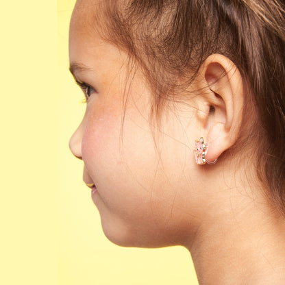 Pink Kitty Cutie Clip-On Earrings