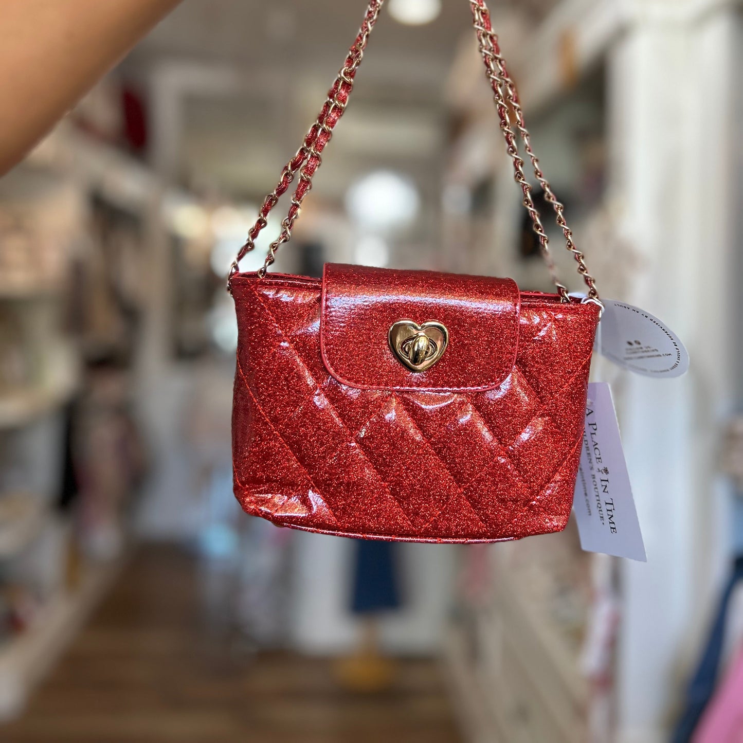 Paige Metallic Handbag