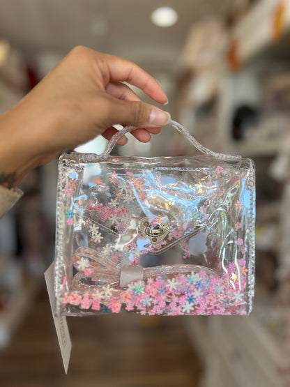 Pink Peppermint Clear Jelly Purse