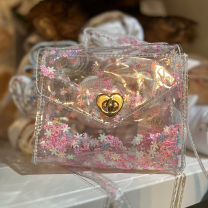 Pink Peppermint Clear Jelly Purse
