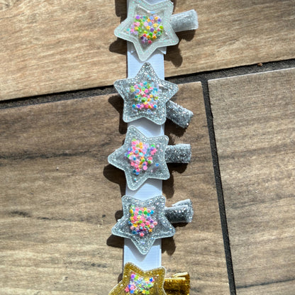 Glitter Star Shaker Clip