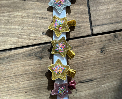 Glitter Star Shaker Clip
