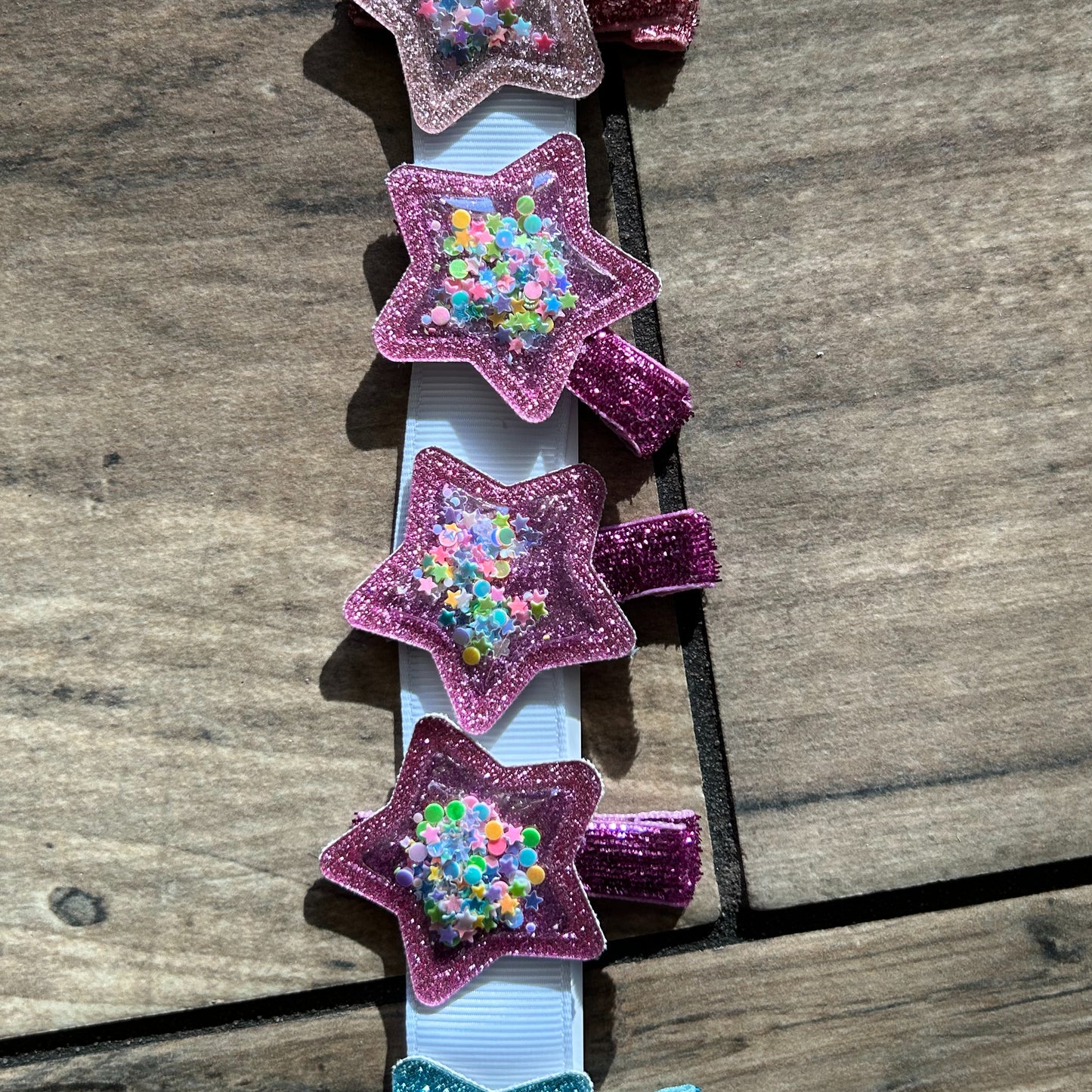 Glitter Star Shaker Clip