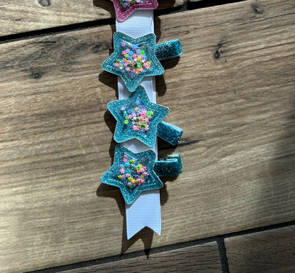 Glitter Star Shaker Clip