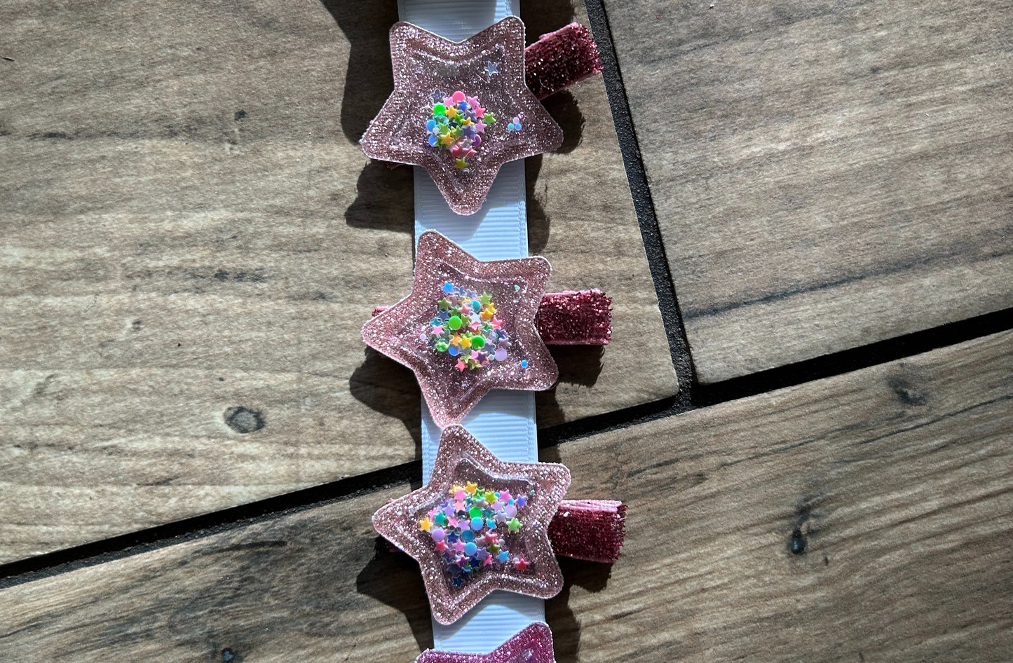 Glitter Star Shaker Clip