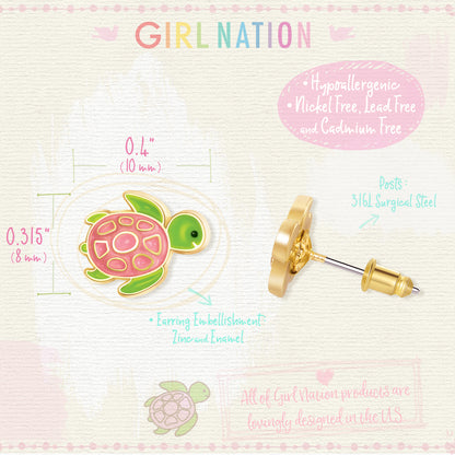 Turtley Awesome Cutie Enamel Studs